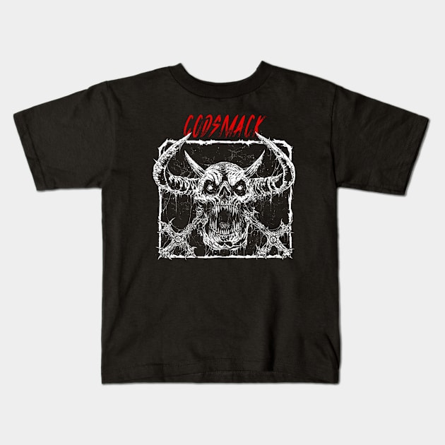 Skull Reverie Godsmack Kids T-Shirt by Mutearah